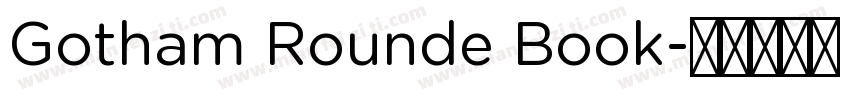 Gotham Rounde Book字体转换